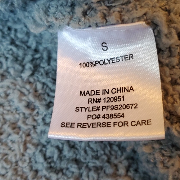 Hippie Rose seafoam green fuzzy sweater size Small - Picture 8 of 10